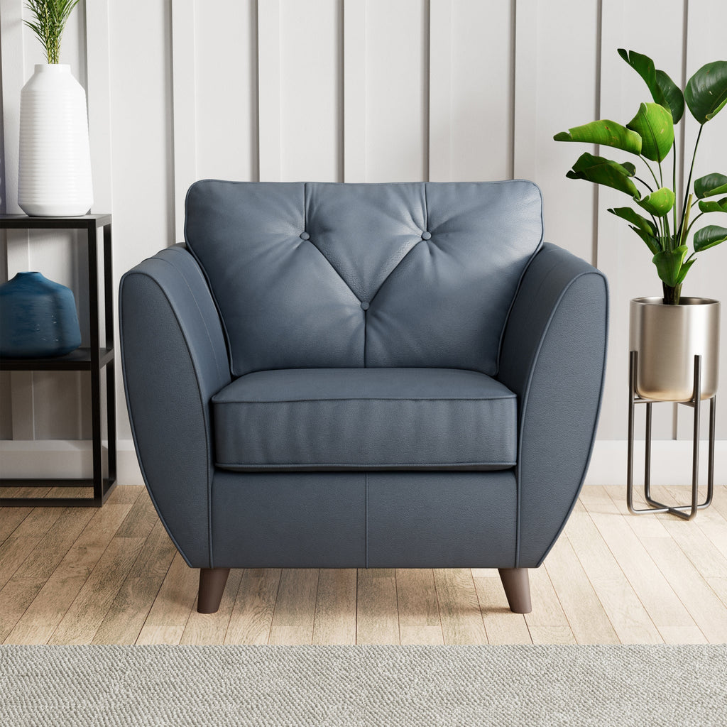 Fauteuil en cuir Edison