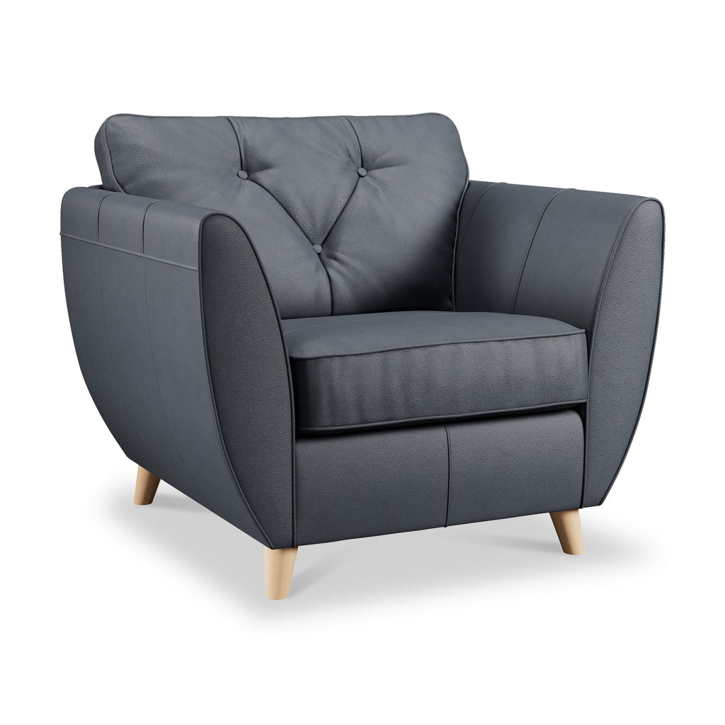 Fauteuil en cuir Edison