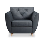 Fauteuil en cuir Edison