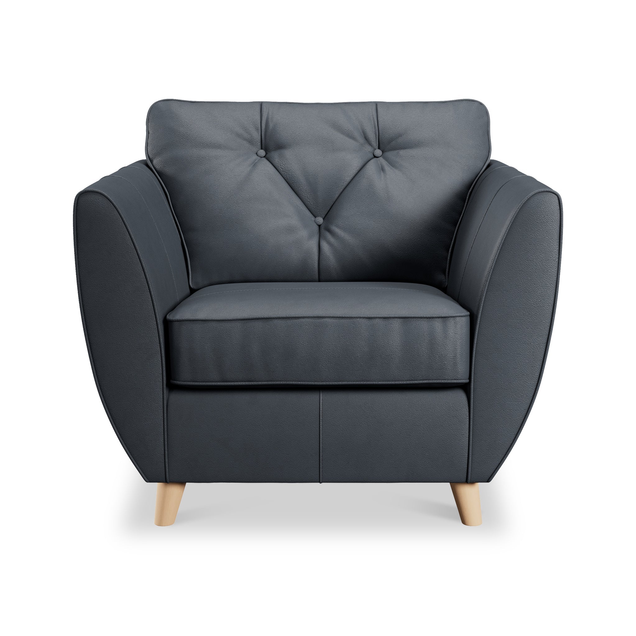 Fauteuil en cuir Edison