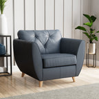 Fauteuil en cuir Edison