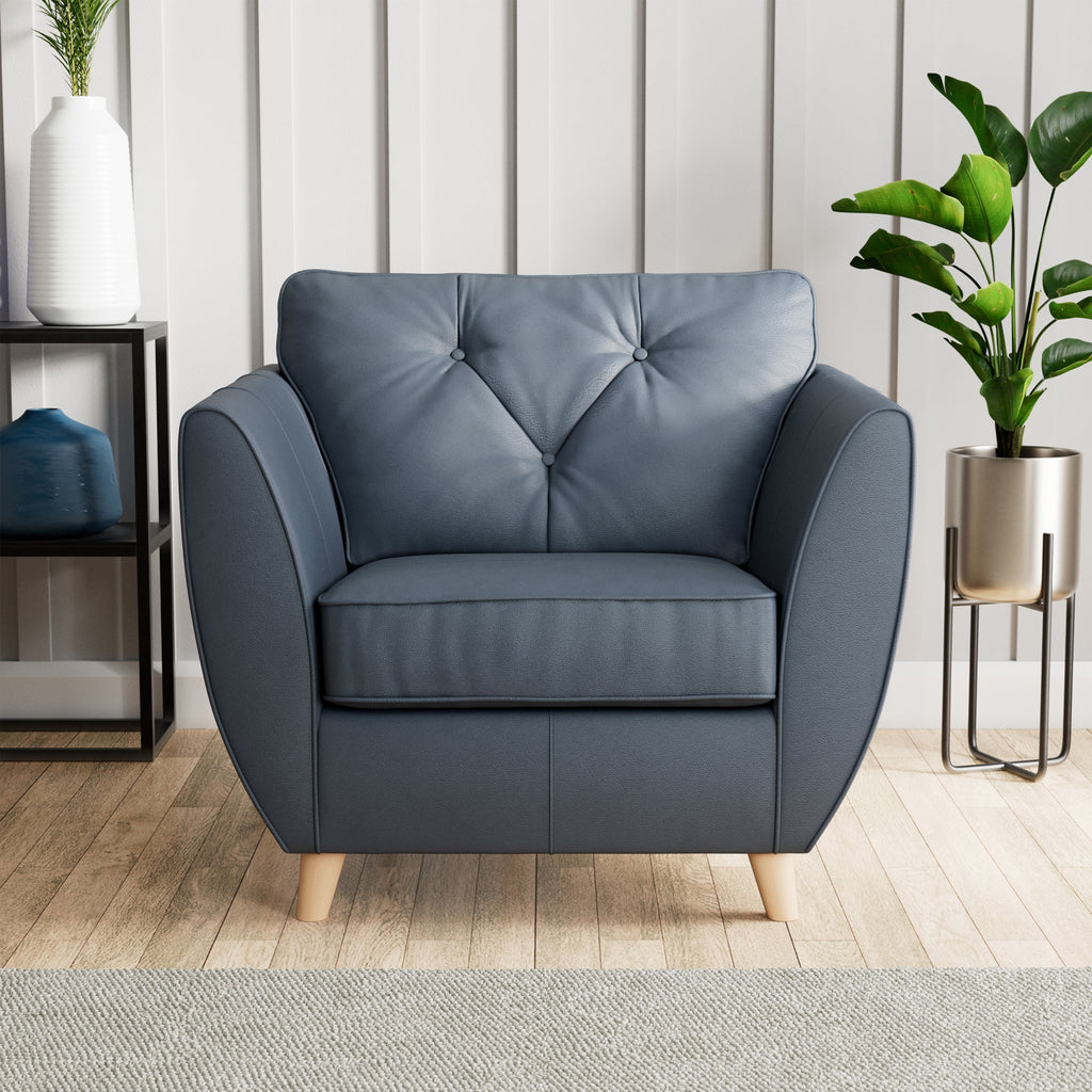 Fauteuil en cuir Edison