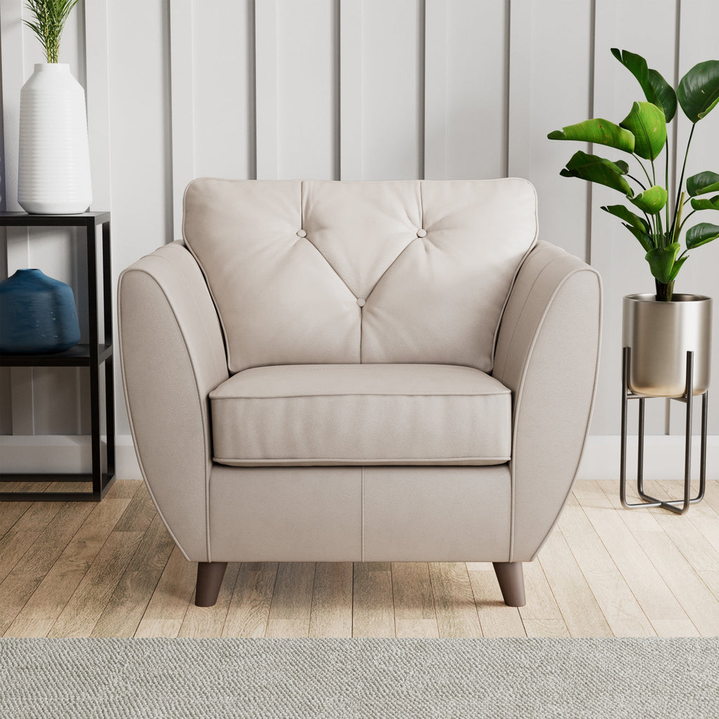 Fauteuil en cuir Edison