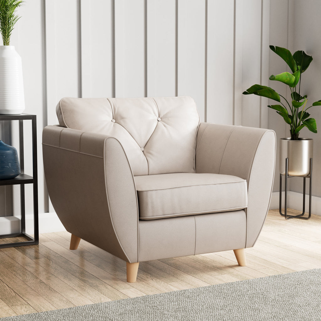 Fauteuil en cuir Edison