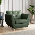 Fauteuil en cuir Edison