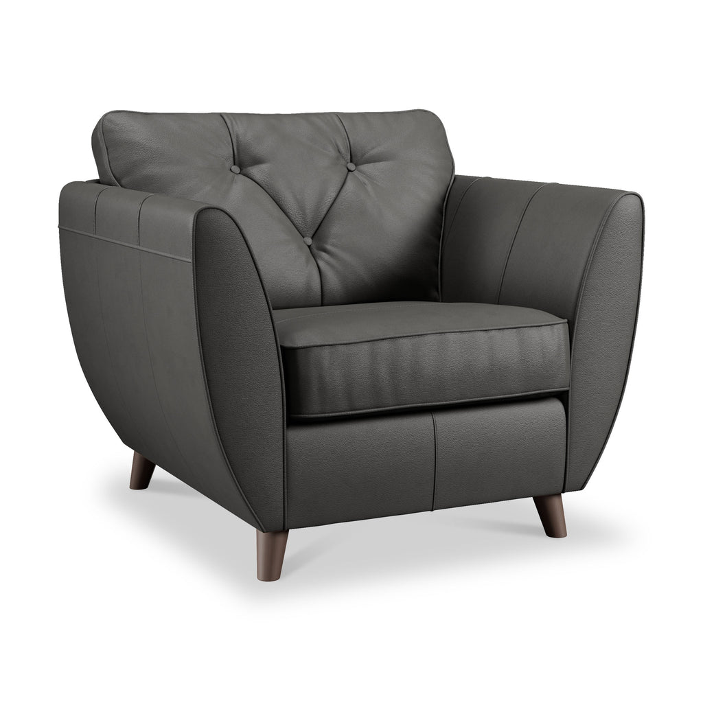 Fauteuil en cuir Edison