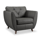 Fauteuil en cuir Edison