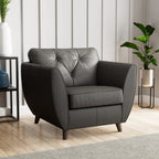 Fauteuil en cuir Edison