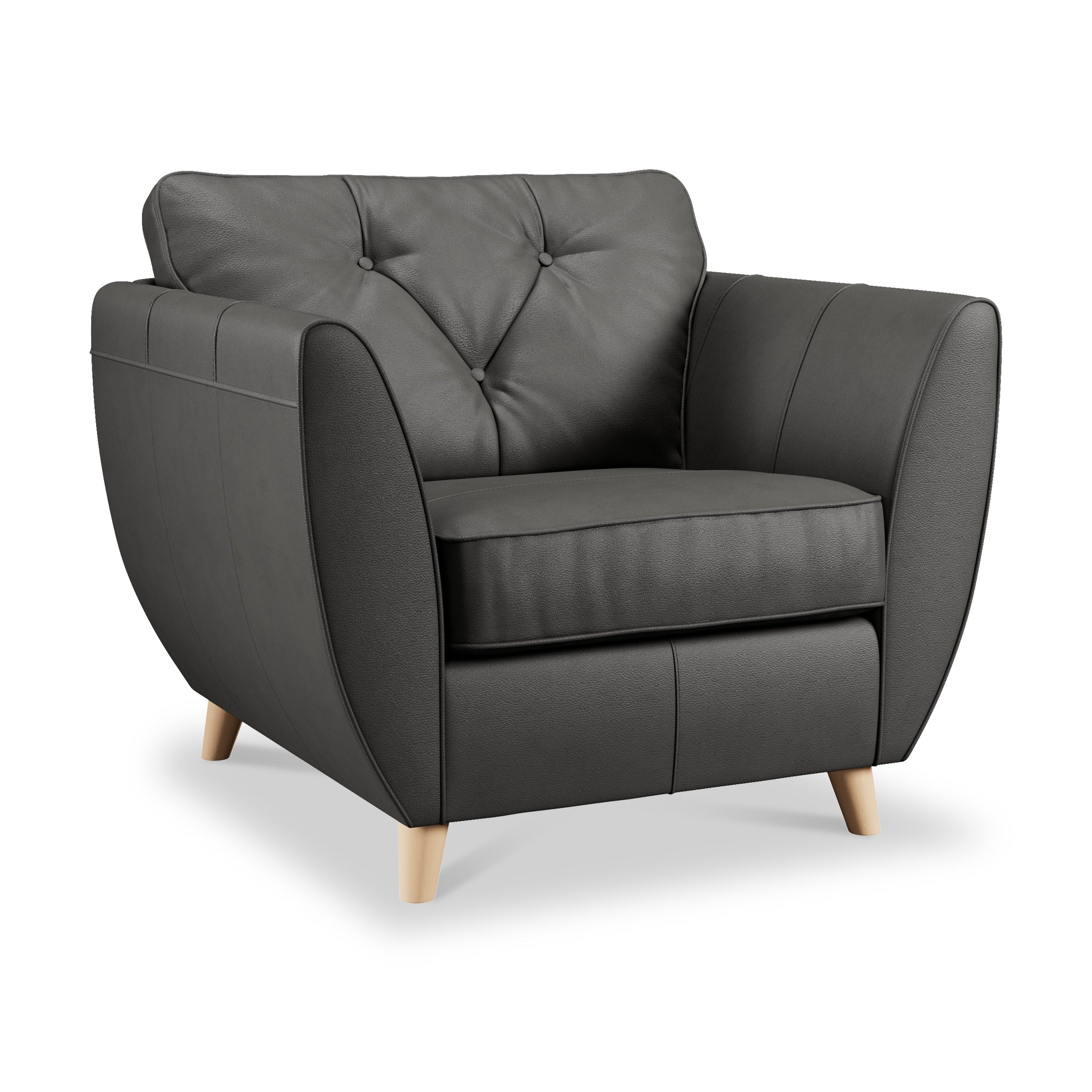 Fauteuil en cuir Edison