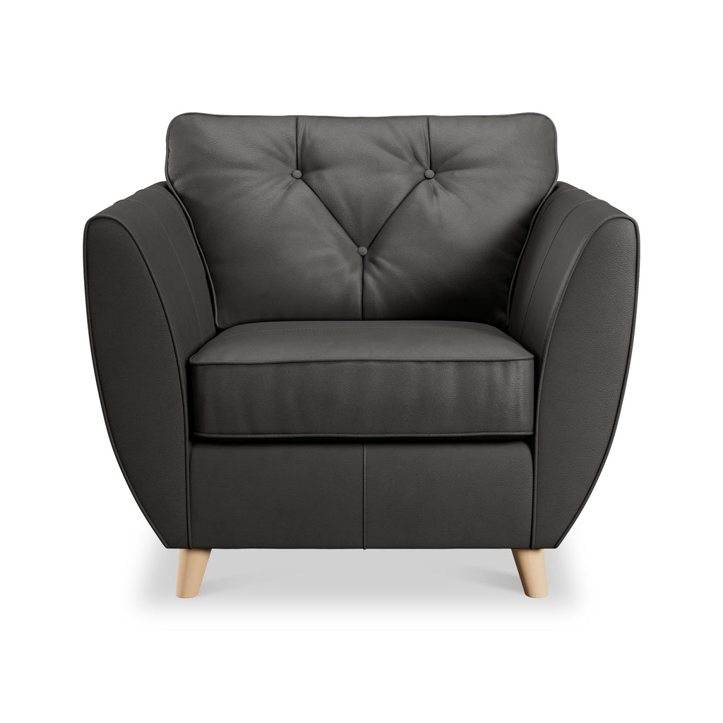 Fauteuil en cuir Edison
