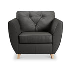 Fauteuil en cuir Edison