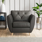 Fauteuil en cuir Edison