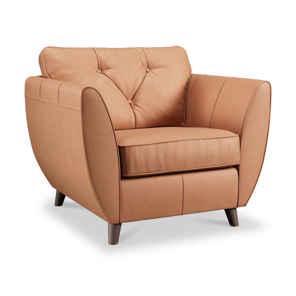Fauteuil en cuir Edison