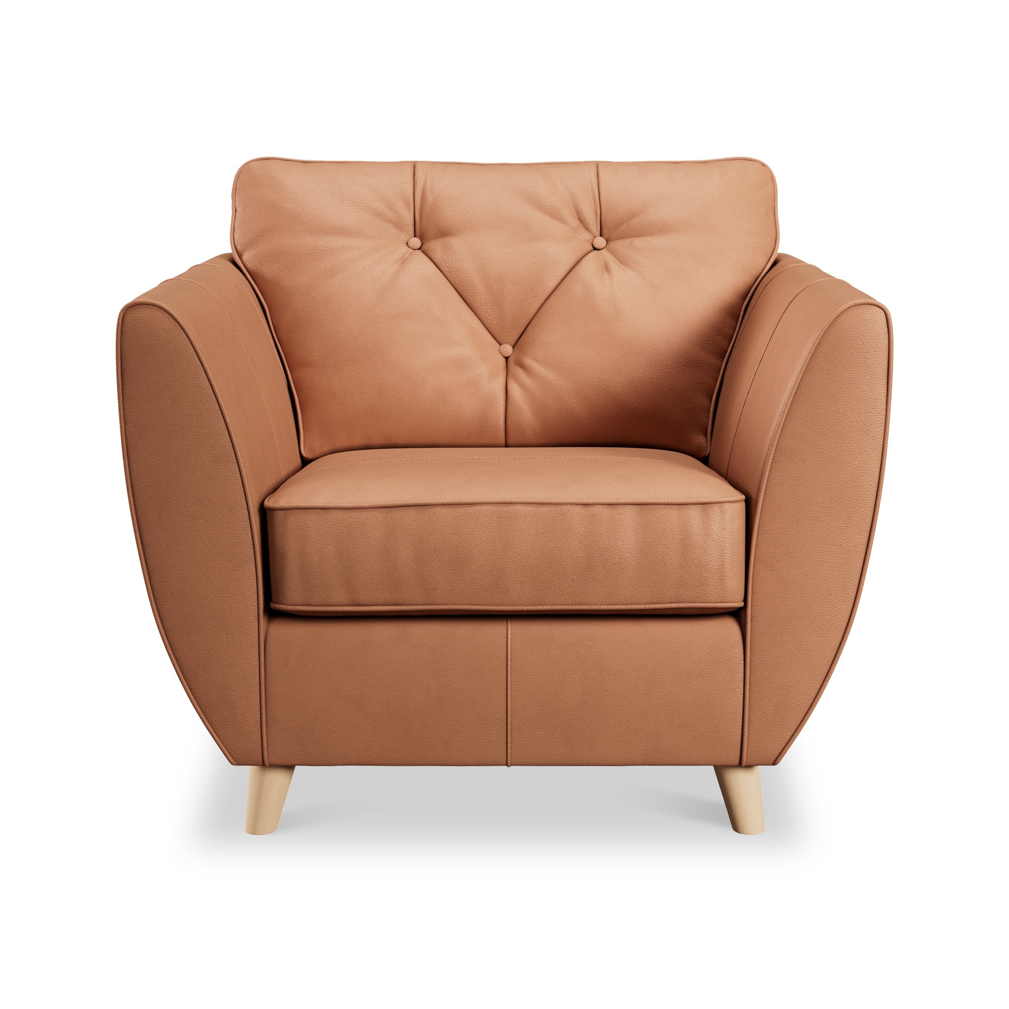 Fauteuil en cuir Edison