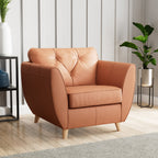 Fauteuil en cuir Edison