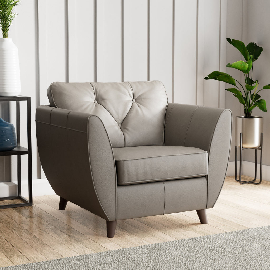 Fauteuil en cuir Edison