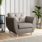 Fauteuil en cuir Edison