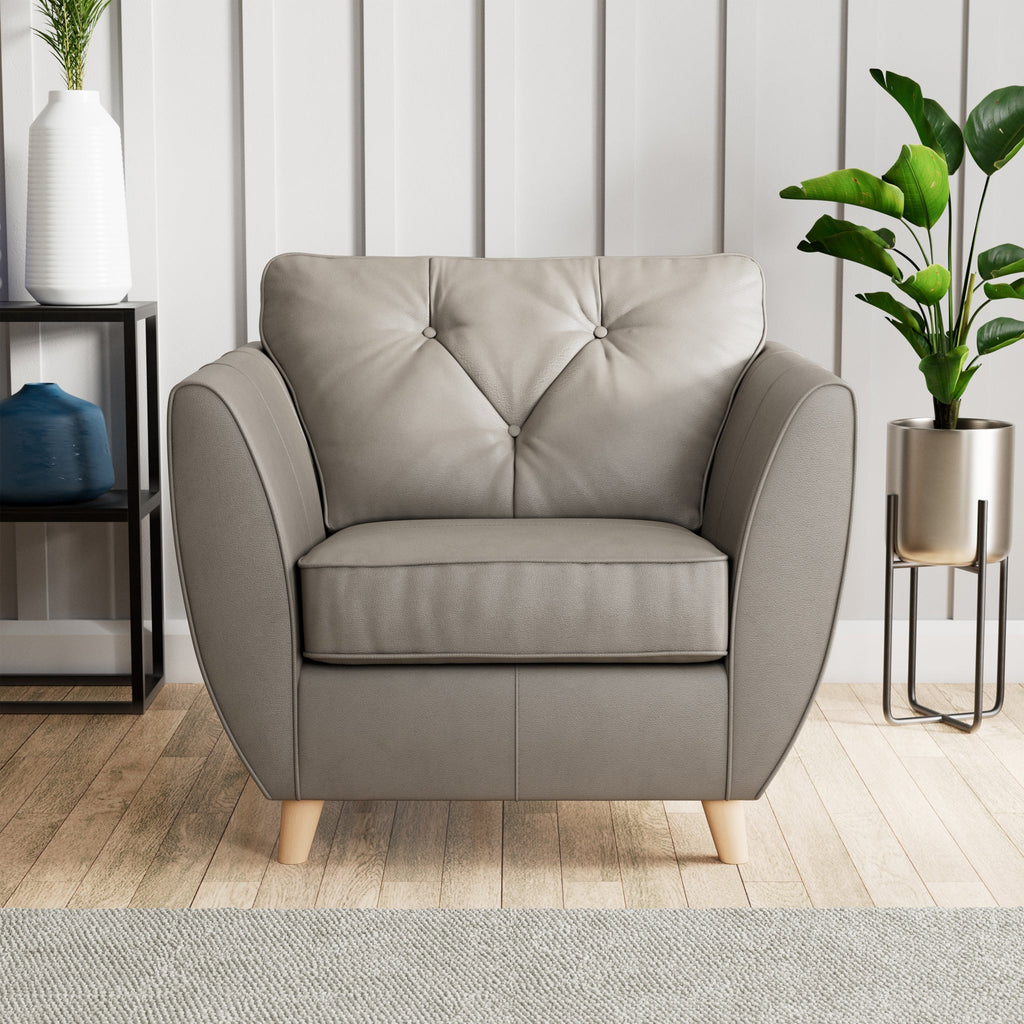 Fauteuil en cuir Edison