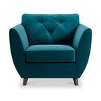 Fauteuil Edison en velours