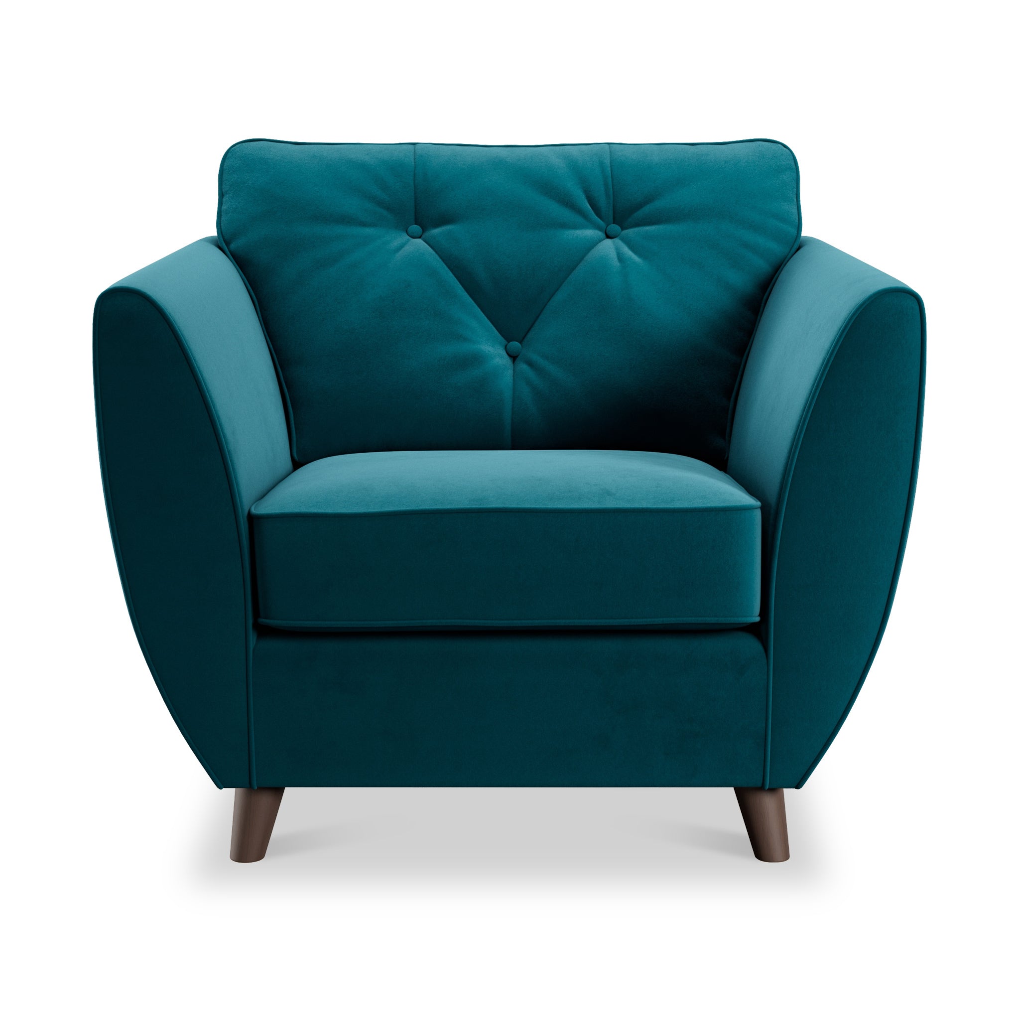 Fauteuil Edison en velours
