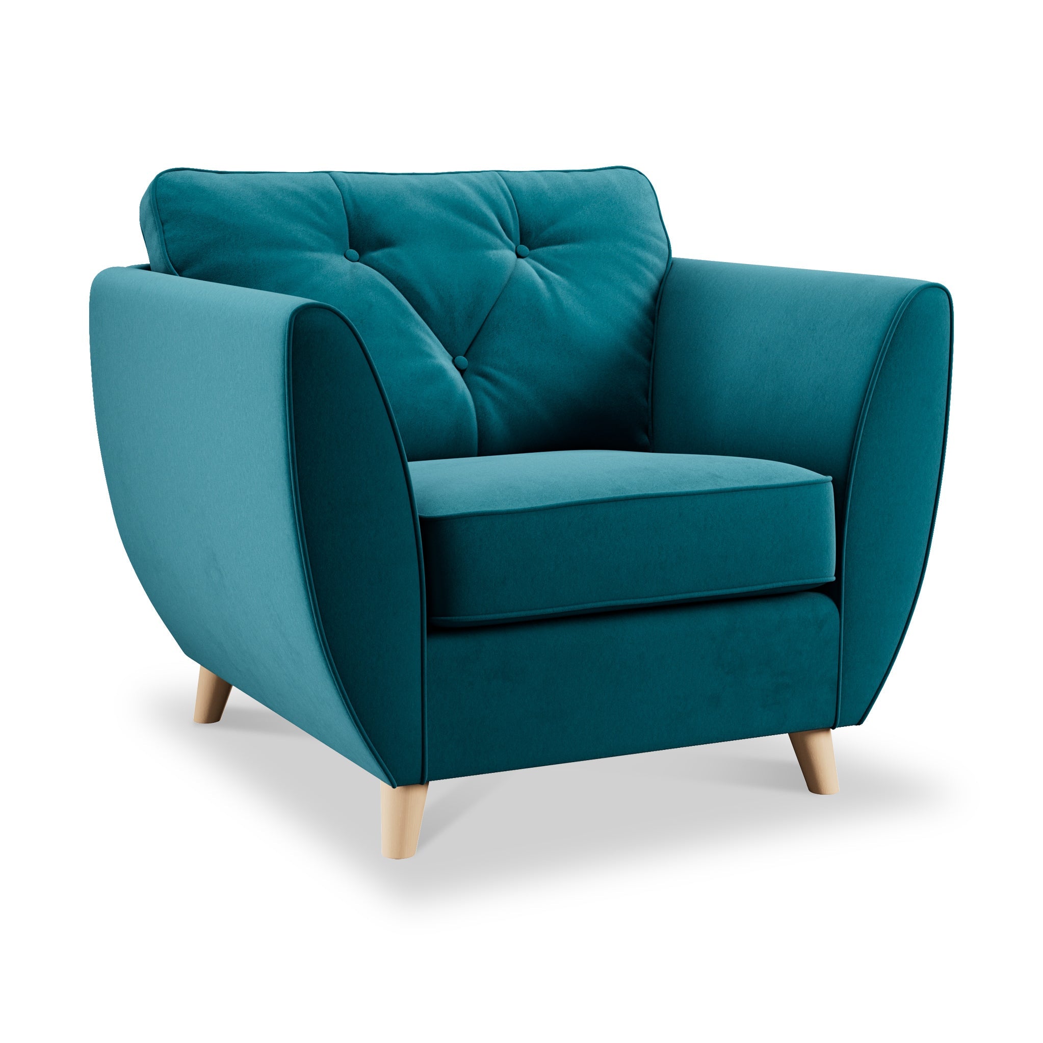 Fauteuil Edison en velours