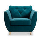 Fauteuil Edison en velours