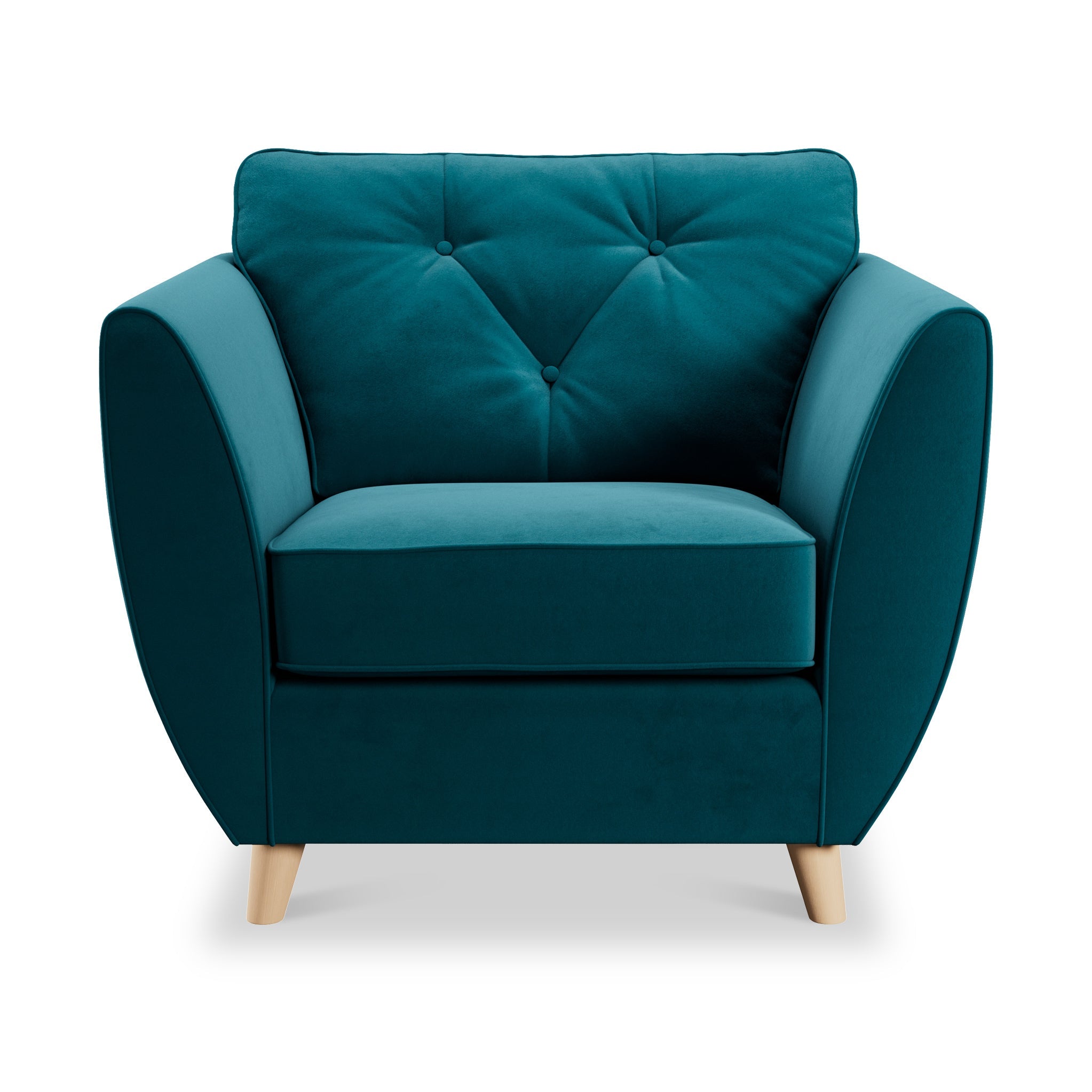 Fauteuil Edison en velours