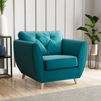 Fauteuil Edison en velours