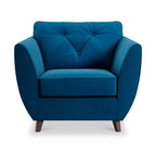 Fauteuil Edison en velours