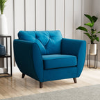 Fauteuil Edison en velours