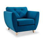 Fauteuil Edison en velours