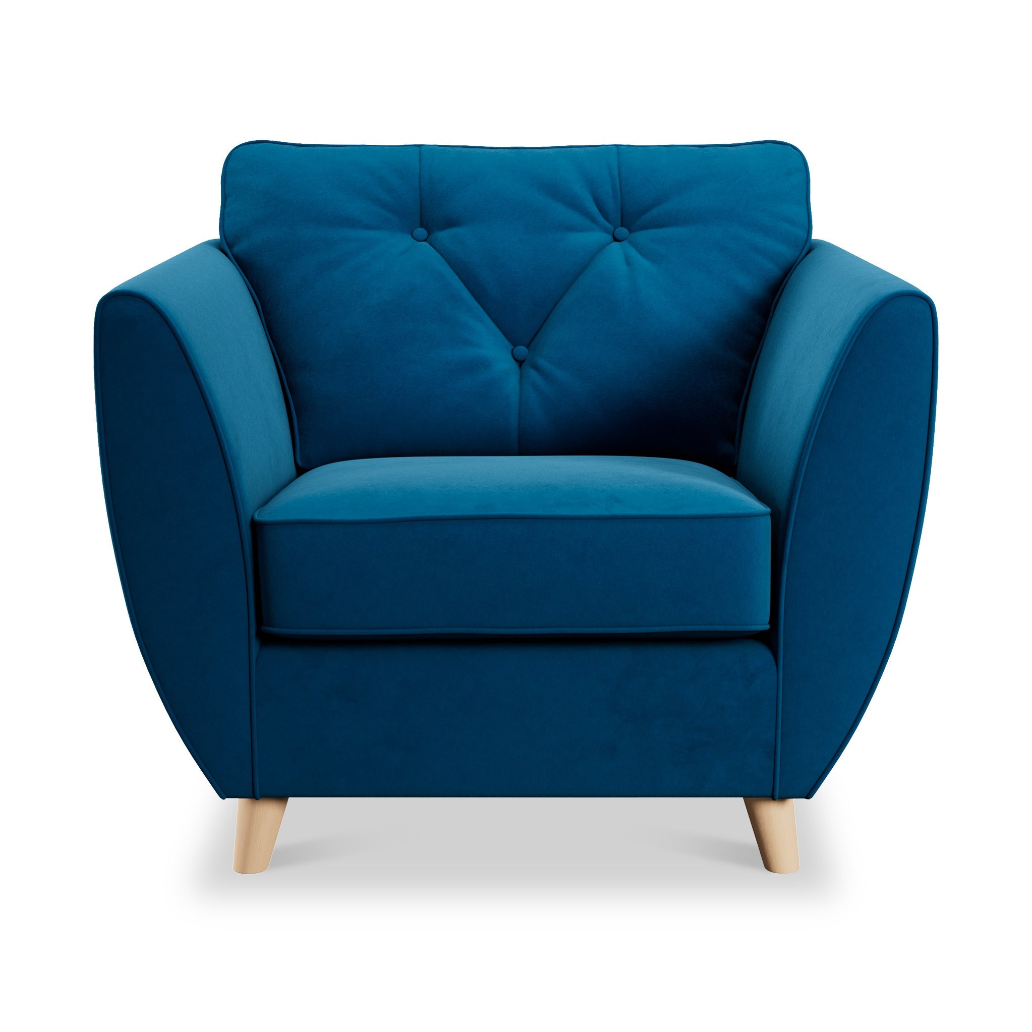 Fauteuil Edison en velours