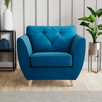 Fauteuil Edison en velours