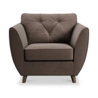 Fauteuil Edison en velours