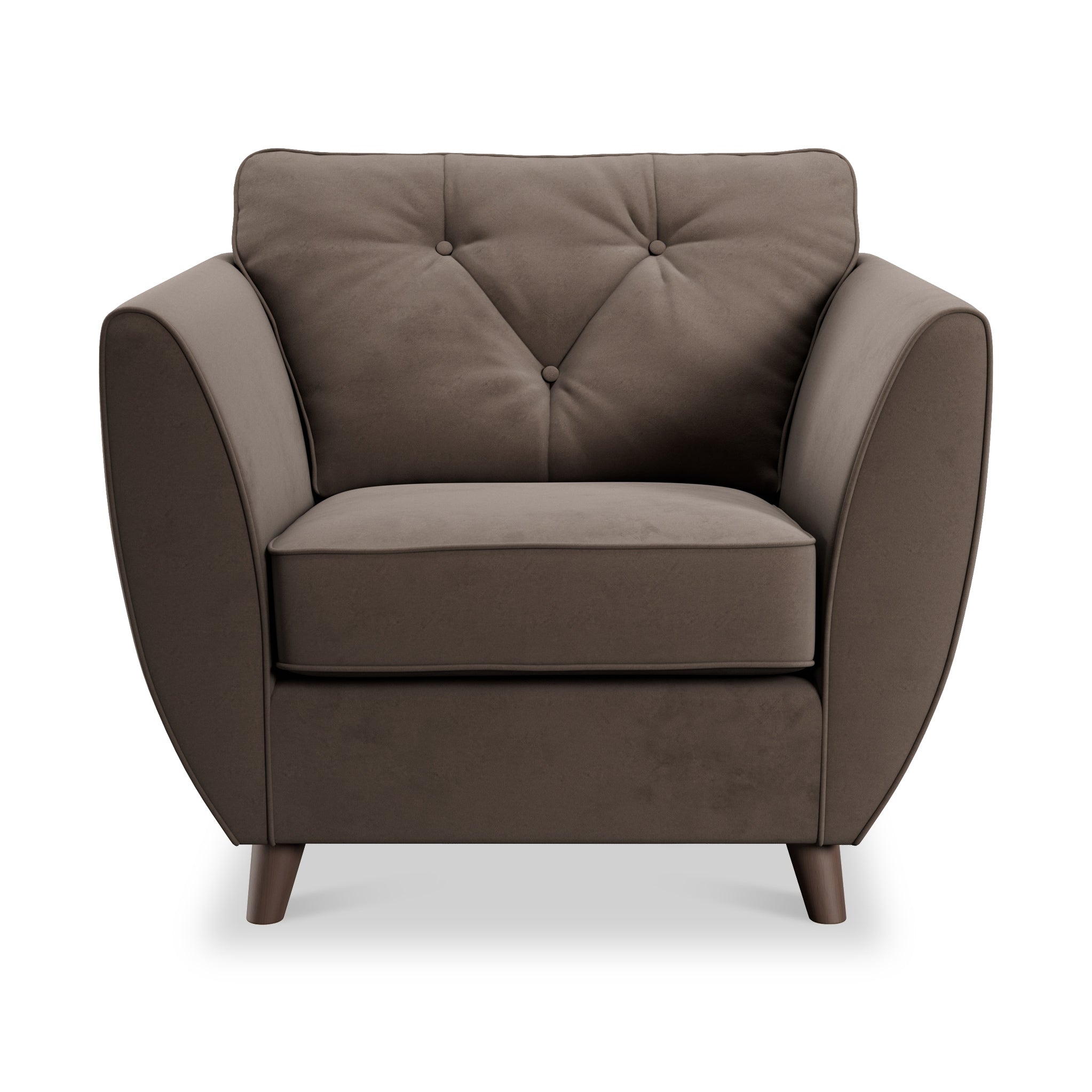 Fauteuil Edison en velours