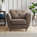 Fauteuil Edison en velours