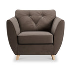 Fauteuil Edison en velours