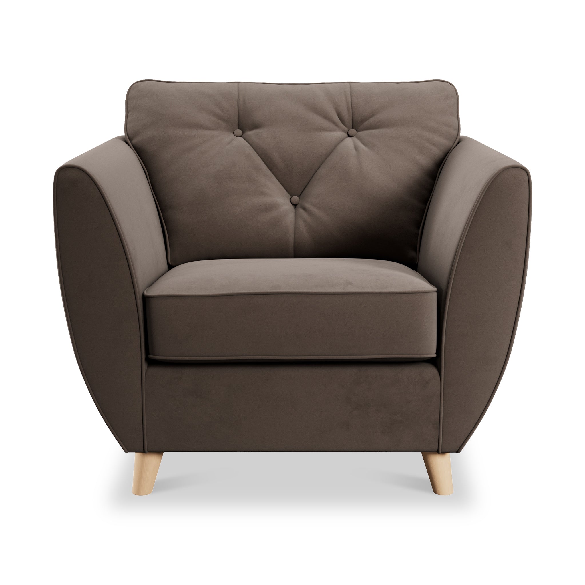 Fauteuil Edison en velours