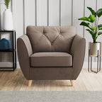 Fauteuil Edison en velours