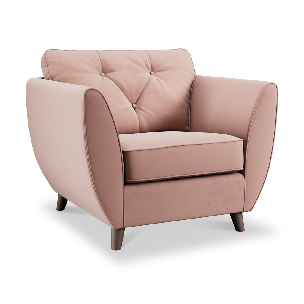 Fauteuil Edison en velours