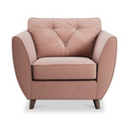 Fauteuil Edison en velours