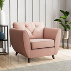 Fauteuil Edison en velours