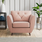 Fauteuil Edison en velours