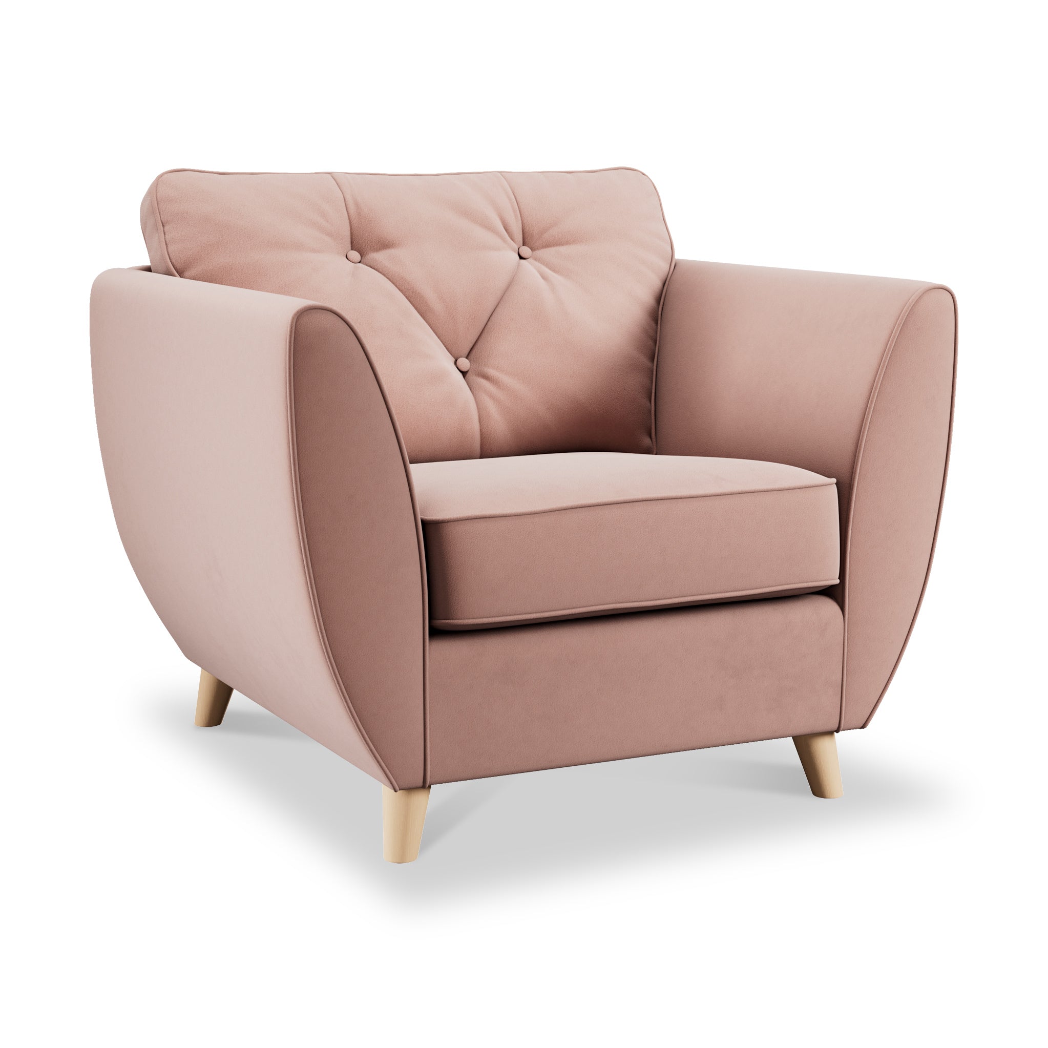 Fauteuil Edison en velours