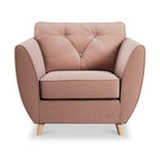Fauteuil Edison en velours