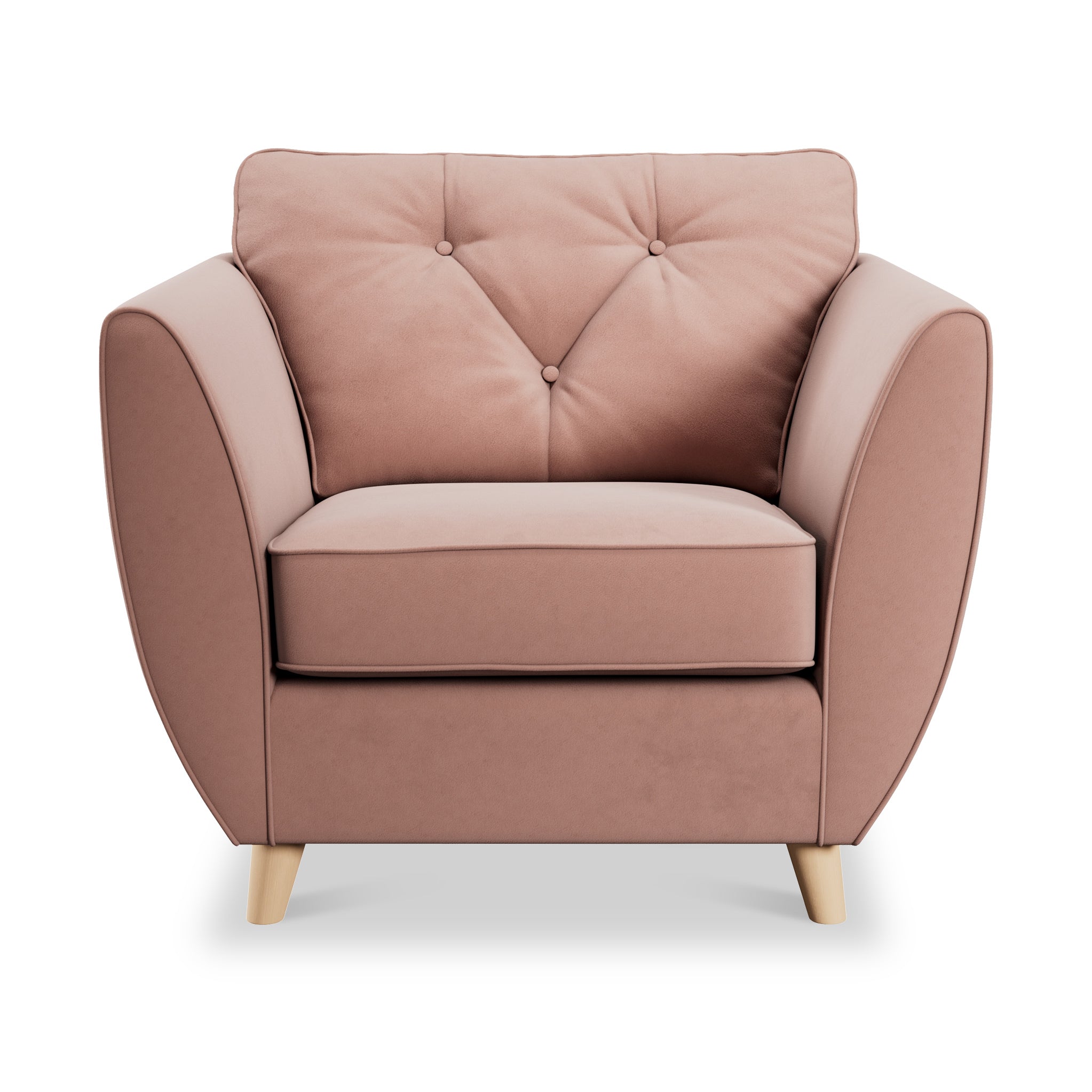 Fauteuil Edison en velours