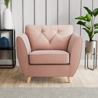 Fauteuil Edison en velours