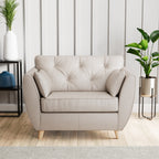 Fauteuil douillet en cuir Edison