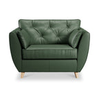 Fauteuil douillet en cuir Edison