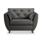 Fauteuil douillet en cuir Edison